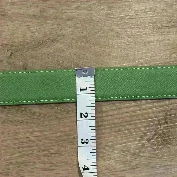 L.E.N Epsom Leather Belt - Apple - Picture 10 of 10
